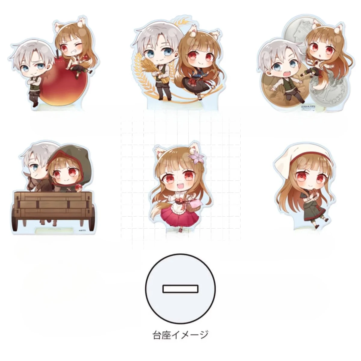 

Game Holo Lawrence Kraft Acrylic Stand Doll Anime Figure Model Plate Cosplay Toy for Gift