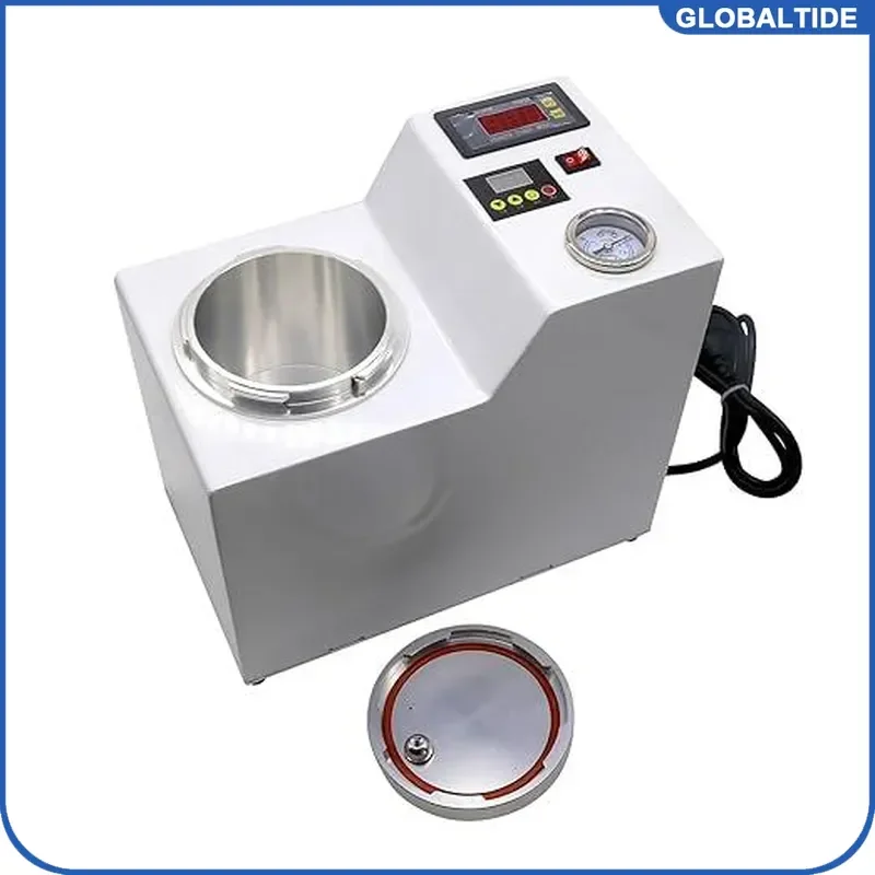 Portable Dental Polymerizer Curing Pressure Pot Digital Display Lab Equipment for Silicone Rubber Repair Adsorption Device