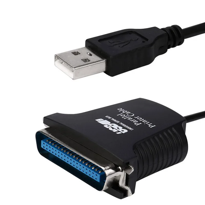 1Pc USB to Parallel Printer Cable, 36pin USB Port Adapter Adaptor Cable Lead.