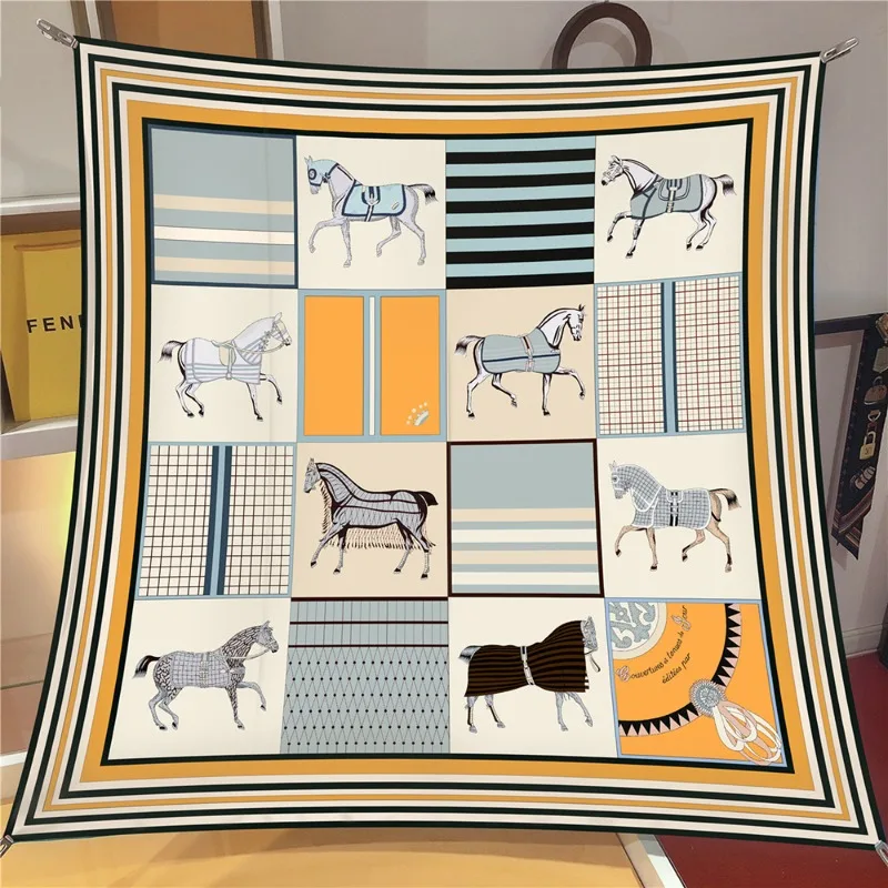 2025 novo francês listrado cor bloco xadrez cachecol versátil envoltório para ac escritório moda viagem frete grátis ​