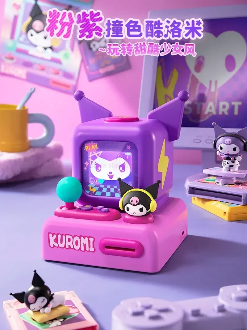 Martube Sanrio Kuromi Game Machine Toy Kawaii E-sports Kuromi Speaker Game Player For Girls Gift Women's Day Gift Room Ornaments