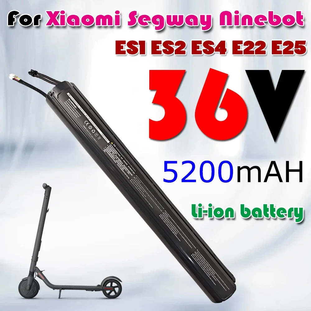 

Suitable for Ninebot Segway Es1 / ES2 / Es3 / Es4 /E22 Scooter 100% Brand New 36V 5200mAh Battery Pack