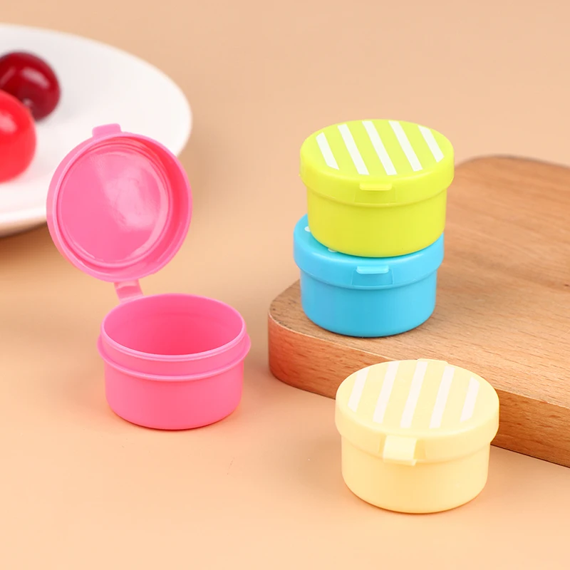 4Pcs Mini Sauce Bottles Colored Sauce Containers Tomato Sauce Storage Bottles Home Kitchen Bento Accessories