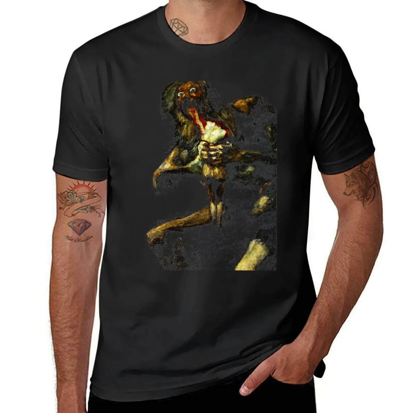 Saturn Devouring His Son - Francisco Goya T-Shirt blacks oversized cute clothes Blouse mens clothes