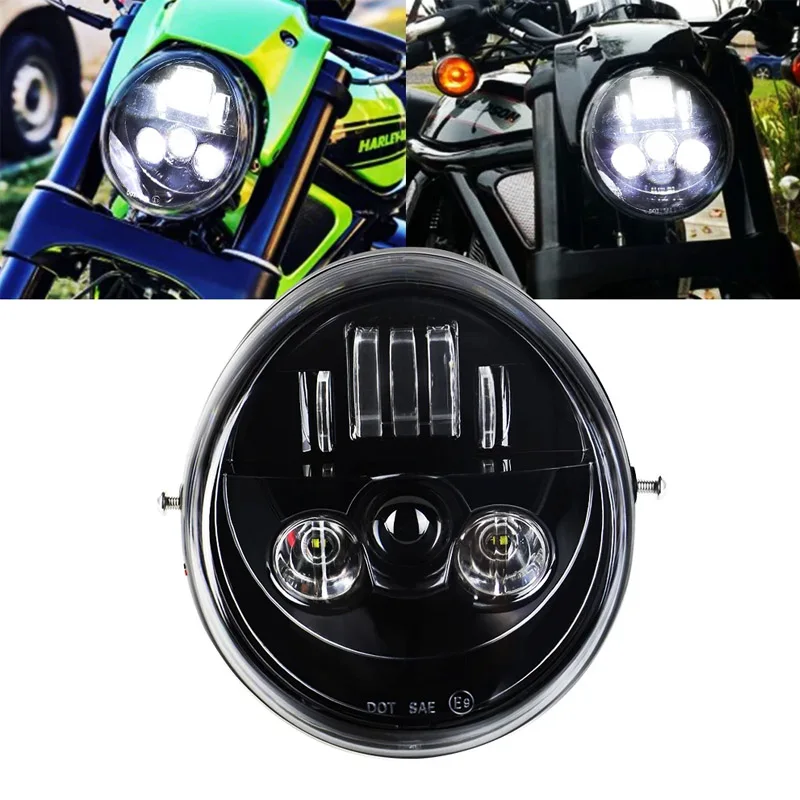 

For V Rod VRSCF VRSC VRSCR 2002-2017 60W Vrod LED Front Headlight HI/Low Beam Motorcycle LED Headlamp