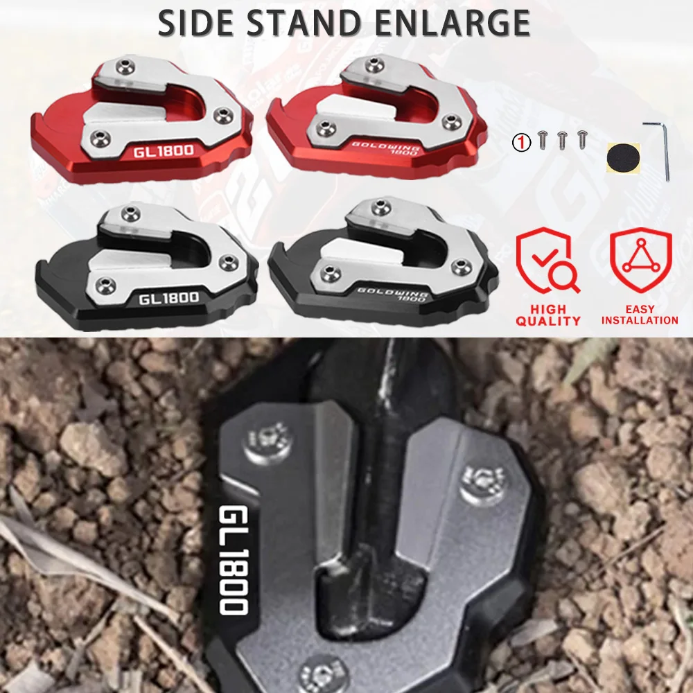

2023 For Honda Gold Wing 1800 goldwing 1800 GL1800 Side Stand Extension Enlarger Motorcycle Accessories 2018 2019 2020 2021-2024
