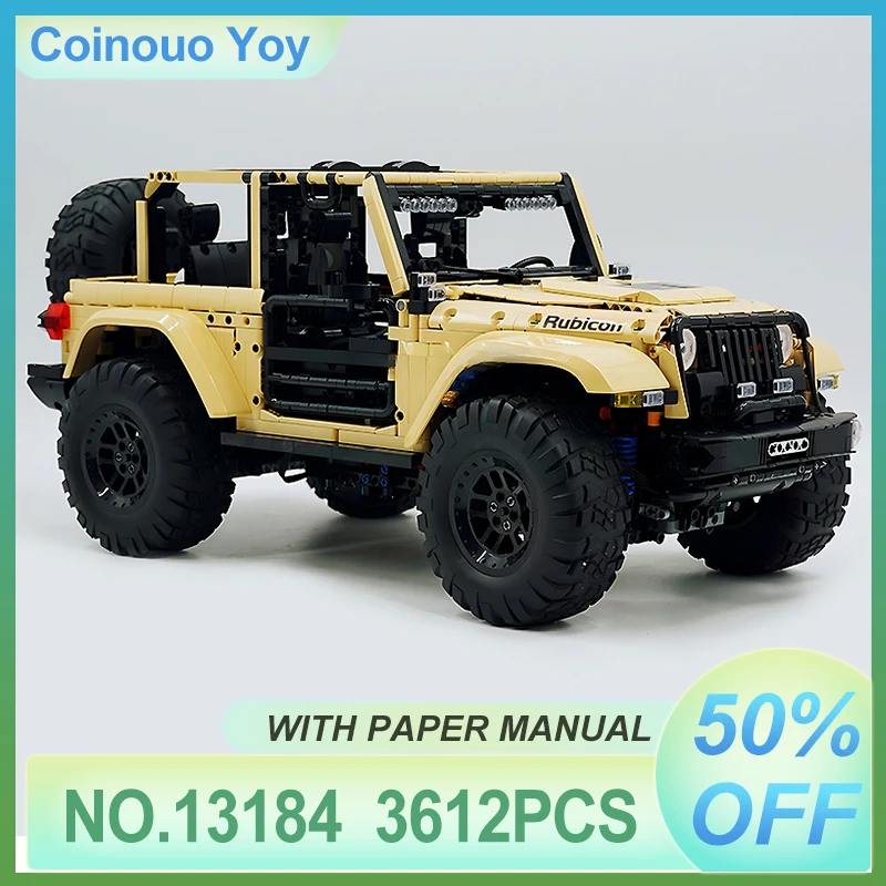 قالب جدير للعرض King 13184 التطبيق الفني/RC بمحركات رانجلر SUV مركبة اللبنات لتقوم بها بنفسك لعبة الصبي هدايا عيد الميلاد الكبار #2