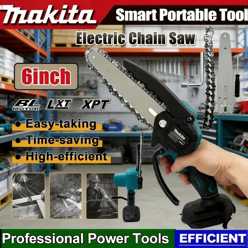 

Makita 6 Inch Handheld PortableGarden Pruning Wood Power ToolElectric Saw Wood Logging Chain saw For Makita Battery