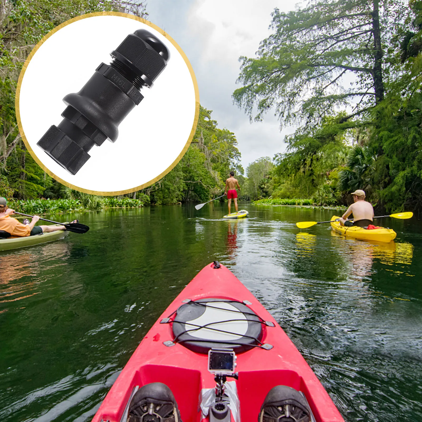 

Flagpole Bracket Holder for Kayak Kayaking Fishing Rod Track Mount Nylon Safety