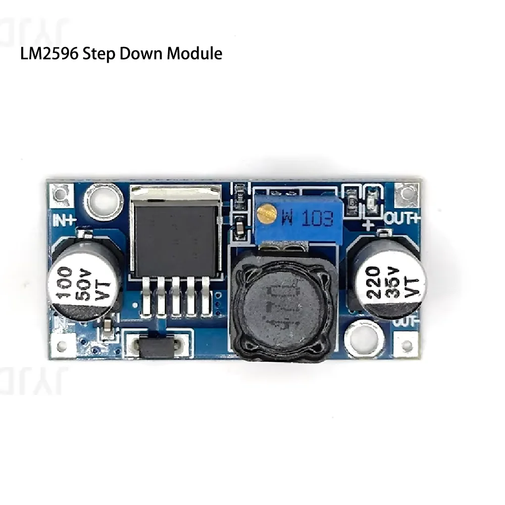 LM2596S DC to DC Buck Power Module, Adjustable Step Down Voltage Regulator Converter Board