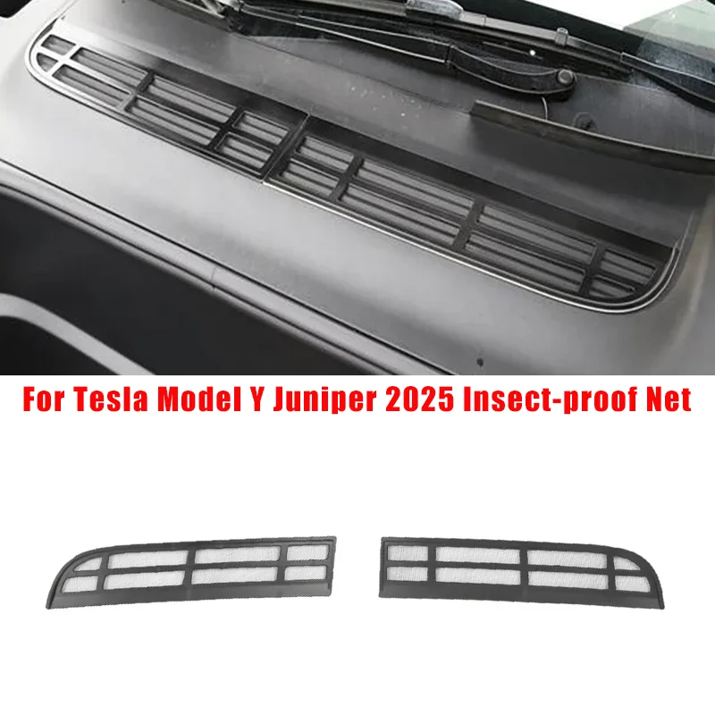 

Insect-proof Net For Tesla Model Y Juniper 2025 Car Front Trunk Air-conditioning Cover Intake Grille Clean Air Inlet Protective