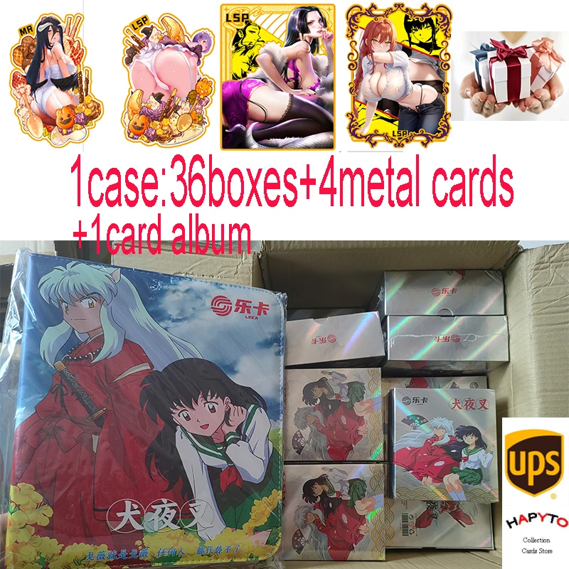 

Newest Anime Inuyasha Collection Cards Ultra Rare Four Layer Diamond Inlaid Thick Cards Birthday Gift Table Toys Hobbies Gifts