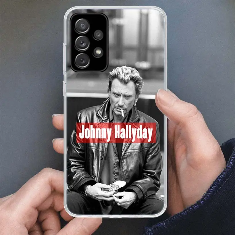 Johnny Hallyday Music Phone Case For Samsung Galaxy A15 A55 A14 A54 A13 A53 A12 A52S A25 A24 A35 A34 A23 A33 A22 A32 A04S A03S A