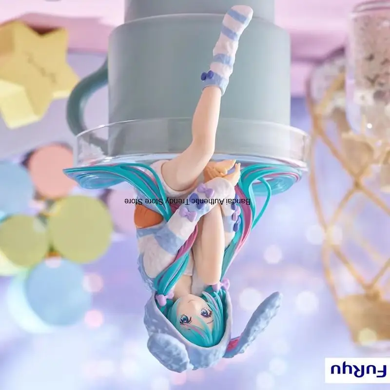 在庫ありオリジナル-furyu-初音ミクウサギ耳パジャマさまざまな色のアニメキャラクターモデルコレクション装飾おもちゃ