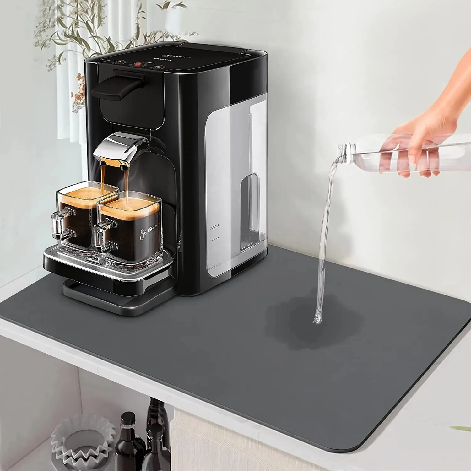 Super Absorbent Kitchen Tableware Impermeable Drainage Mat Heat Insulation Non-slip Pad Tableware Mats Coffee Dish Drying Mat