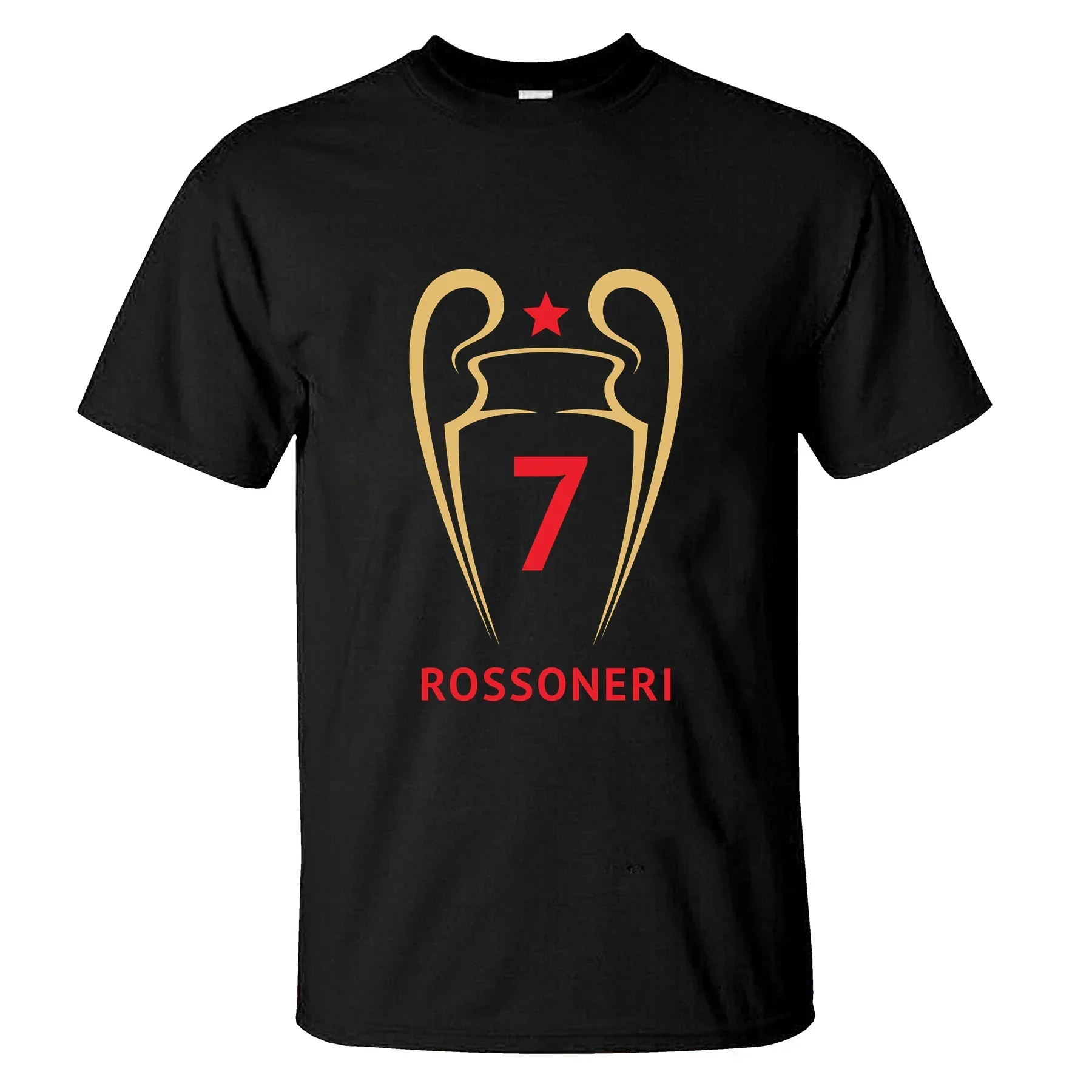 2023 Fashion Tees Men Milan 7th Champions Premium League AC T Shirt Casual Oversized Breathable T-shirt Graphic Streetwear S-3XL