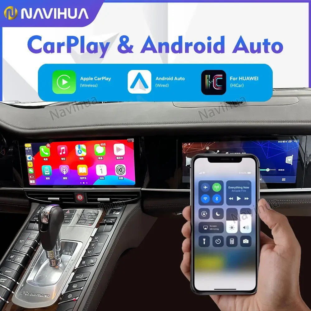 NaviHua Android 12 Multimedia Radio GPS Navigation System + Co-pilot entertainment Android 10 for Porsche Panamera 2010-2016