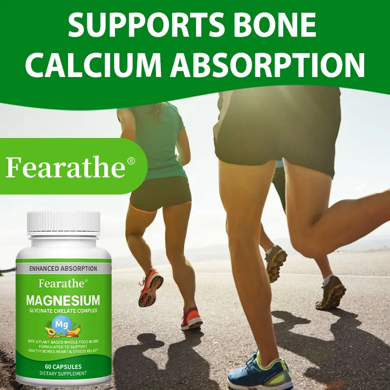 

Magnesium Oxide and Magnesium Bisglycinate-Nerves System,Improve Mood Nervous,Heart Health,Sleep Quality Support