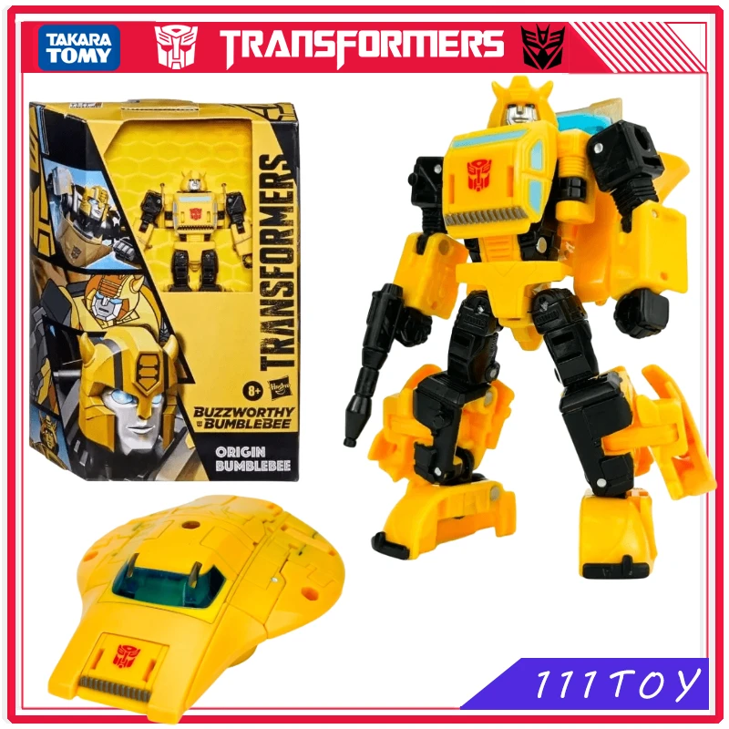 In magazzino Takara Tomy Transformers Toy Buzzworthy Bumblebee Origin Bumblebee Anime Figures Robot Toys Action Figure regali hobby