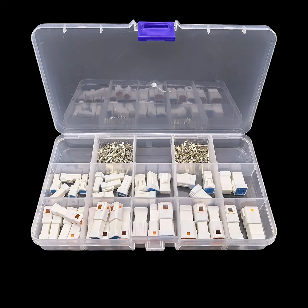 

1 коробка JST JWPF «папа-мама» 2P 3P 4P 6P 8-контактный автомобильный водонепроницаемый разъем Быстрая стыковая вилка Корпус и обжимные клеммы