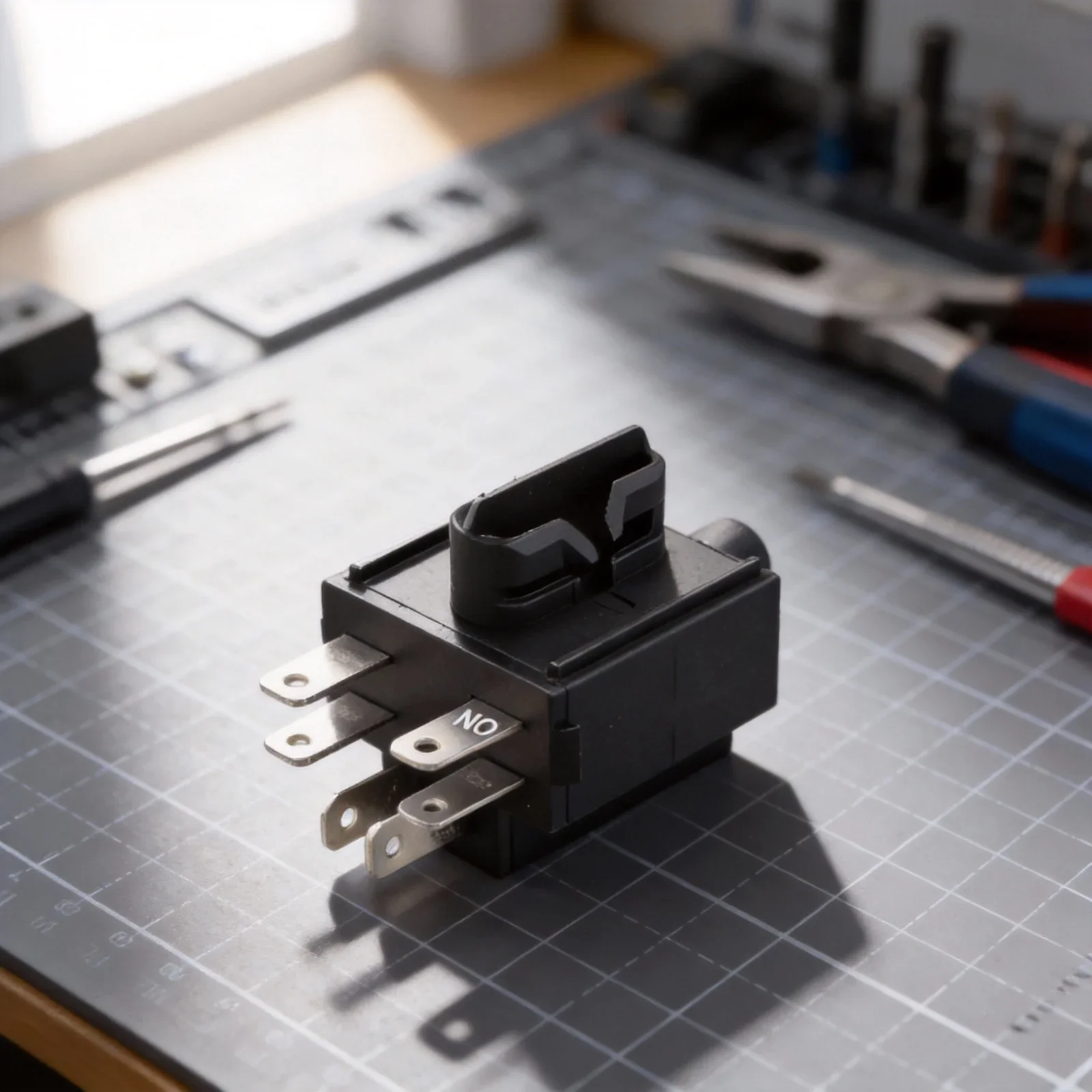 Mower Replacement 3 Pole Switch Lawn Mower Repair OEM Design 3-pole Configuration Plastic Construction Single Piece Included
