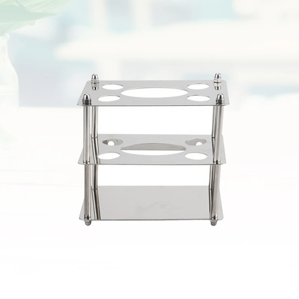 

Toothpaste Rack Toothbrush Holder Stainless Steel Wall Mounted Bathroom Countertop Storage No Welding Easy Install Household