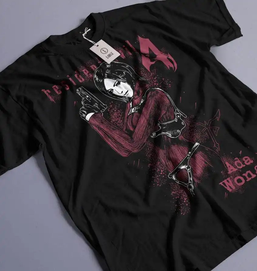 Leon S Kennedy Resident Evil 4 Game Graphic T-Shirt Cotton Men Women Streetwear Tee