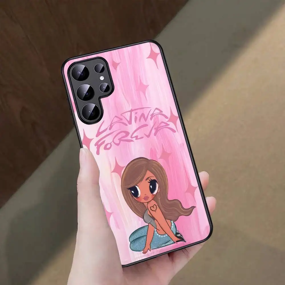 K-karol G Tropicoqueta funda de teléfono para Samsung S 24 fe 25 Ultra plus 20 lite 24 22 21 30 22 23 Ultra 5G Fundas