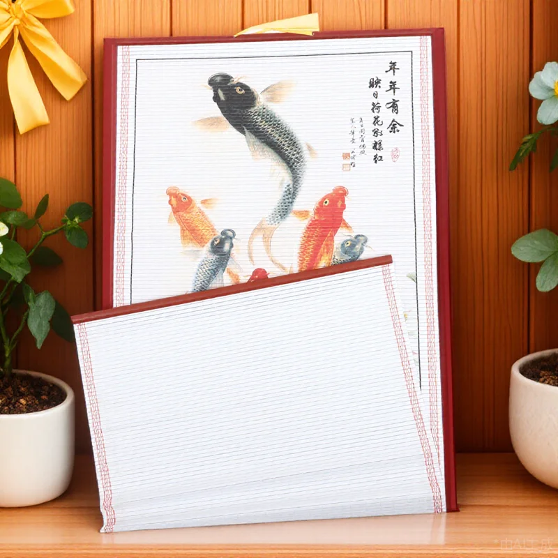 

2024 Dragon Year Wall Calendar Hanging Monthly Paper Decor Traditional Chinese New Year Scroll Calendars Room Decor