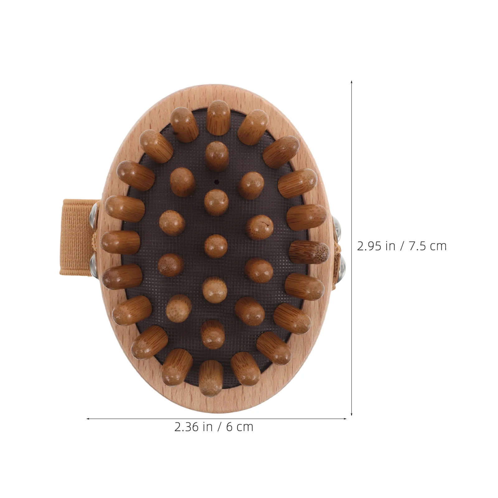 مشط تدليك فروة الرأس الخشبي المريح، شعيرات ناعمة لتدليك الرأس الفعال، فرشاة شعر محمولة للجنسين للاستخدام اليومي #4