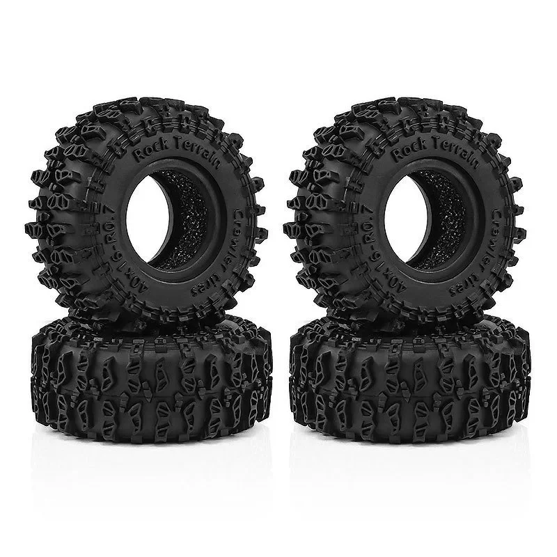 

for SCX30 0.7 Inch Soft Rubber Tires 40×16mm With Foam Inserts for 1/30 Scale RC Crawler Axial SCX30 Micro Crawler