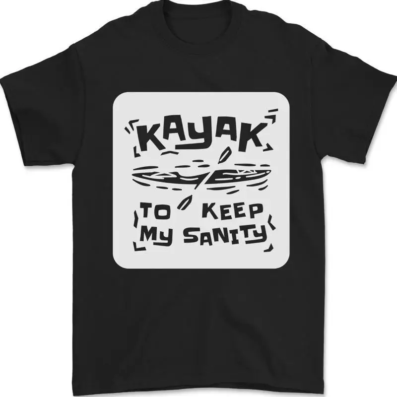 My Sanity Kayaking Funny Kayaking T-Shirt 100% Cotton