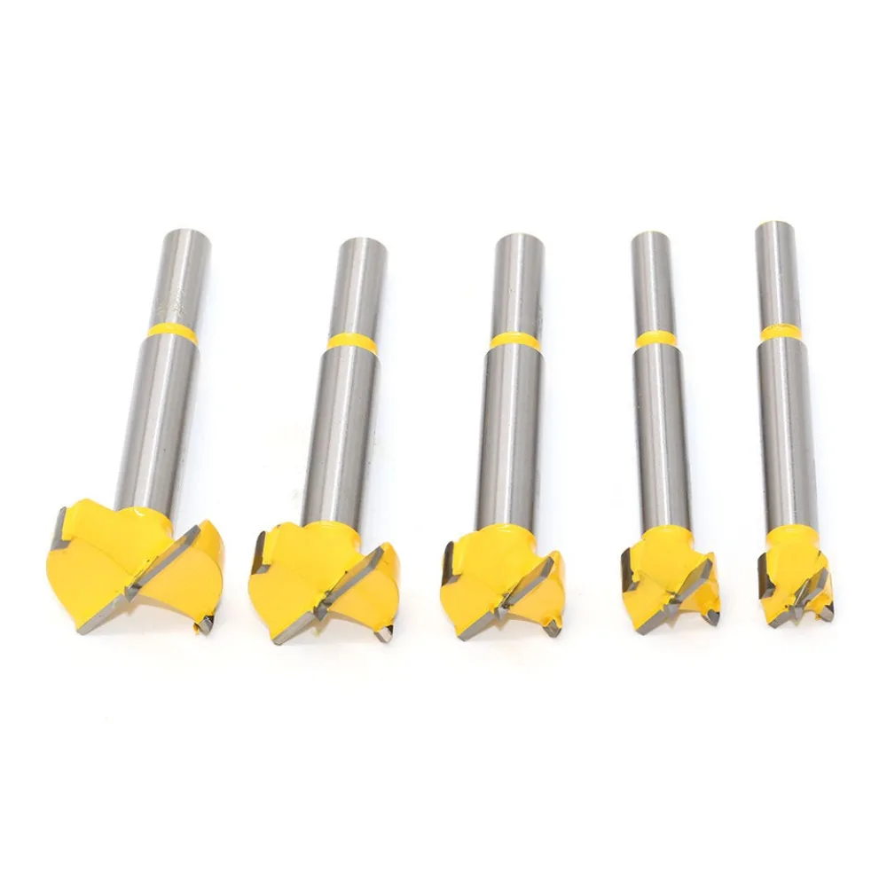 10mm Shank Woodworking Hole Opener 15mm 20mm 25mm 30mm 35mm Hinge Alloy Plastic Gypsum Board Wood Drilling Device /Color Random