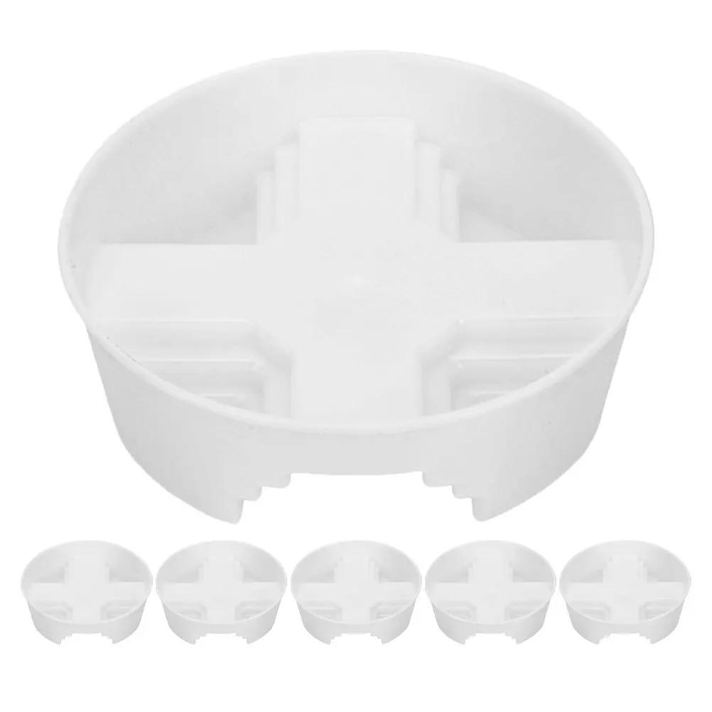 

6Pcs Cross Plant Tray Stable Indoor Pot Holder for Office Desk Plastic Flower Pot Base Drip Tray Bonsai Water Catcher