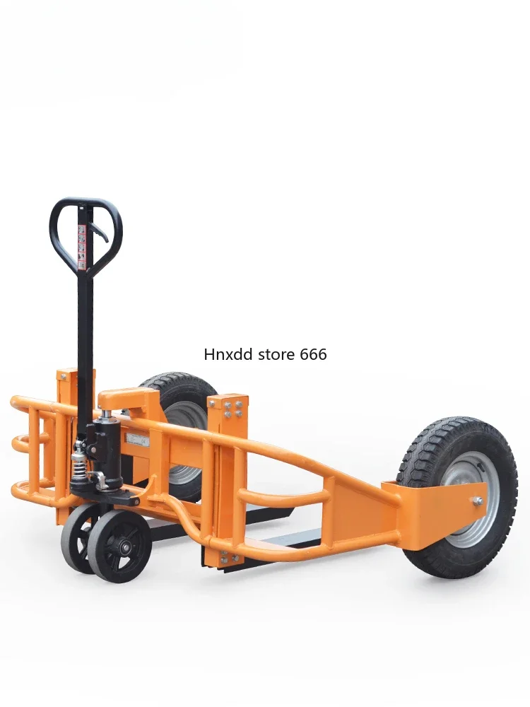 Outdoor truck Mountain type manual hydraulic truck Hydraulic truck Inflatable large wheel