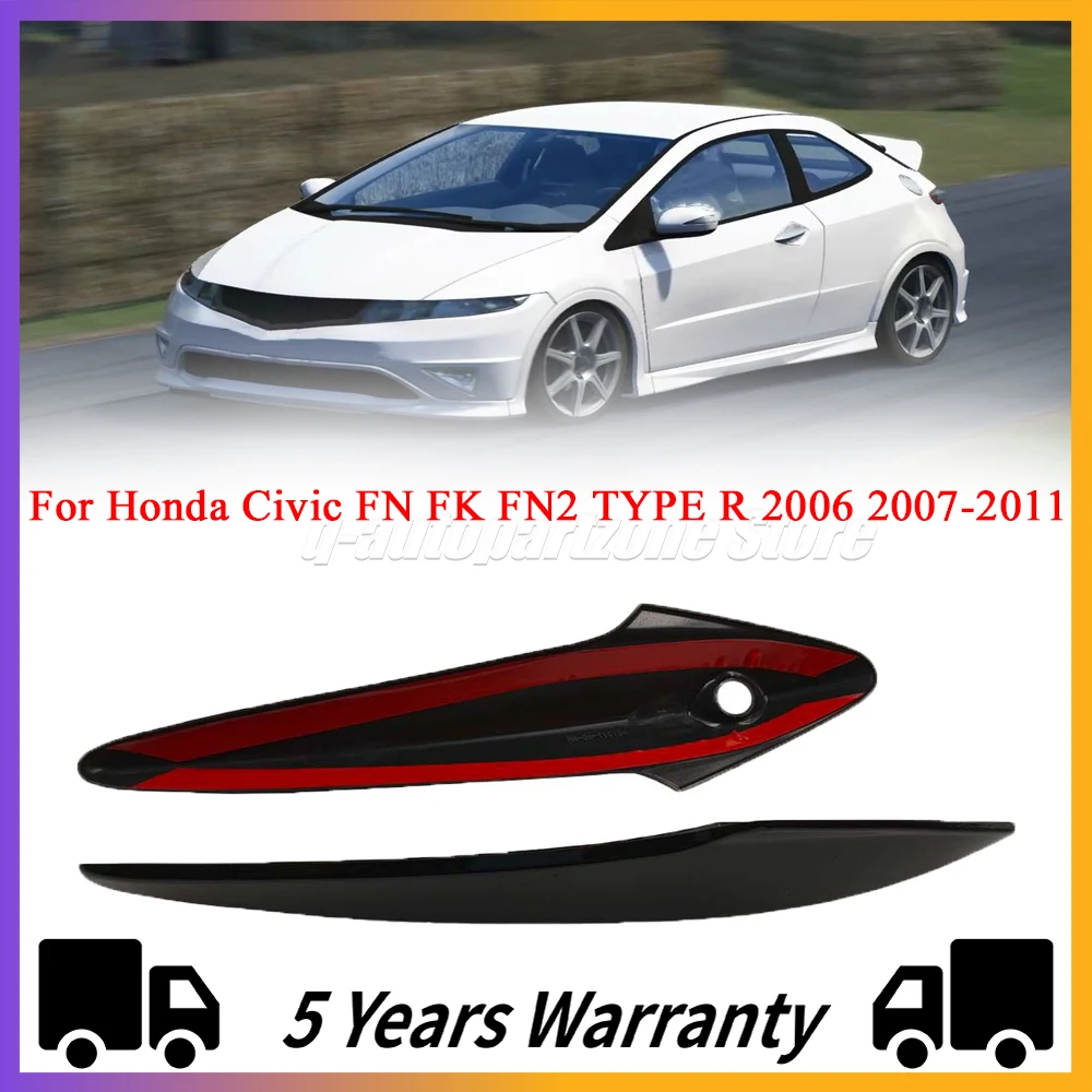 For Civic FN2 06-11 With 1 key hole Door Carbon Fiber Door Handles For Honda Civic FN FK FN2 TYPE R 2006 2007-2011 Euro Civic