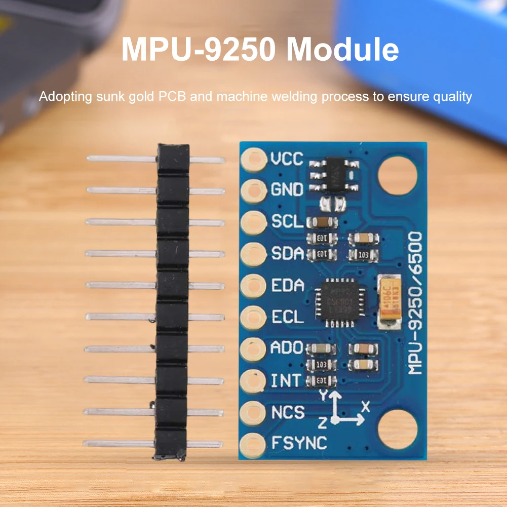 GY-9250 MPU9250 9-axis/9-axis Attitude Measurement Sensor Module IIC/SPI Gyro+Accelerator+Magnetometer Sensing Device 3-5V