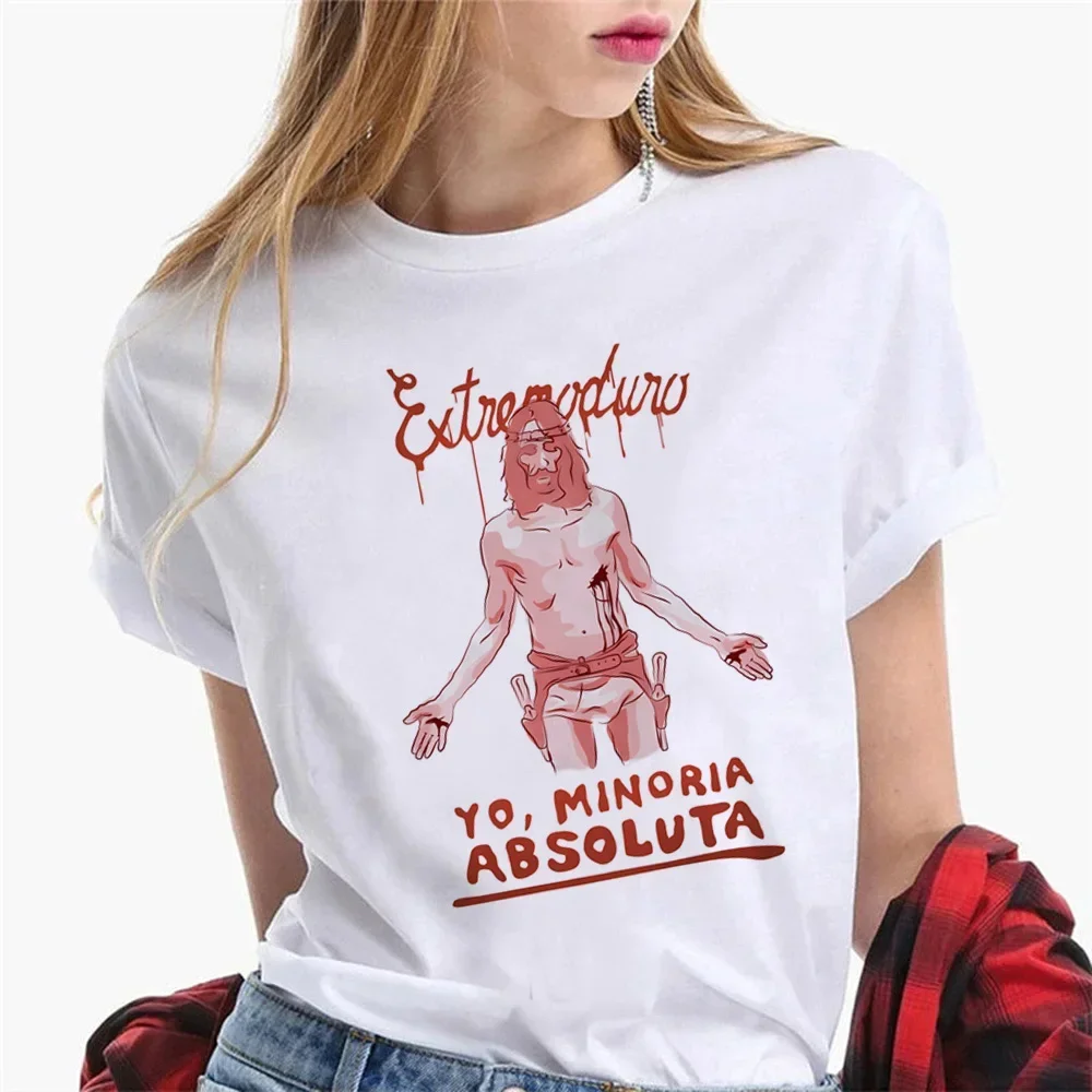 

Футболки для девочек, забавные Harajuku, манга Extremoduro, женская летняя забавная эстетичная одежда, летняя уличная футболка в стиле Харадзюку с короткими рукавами