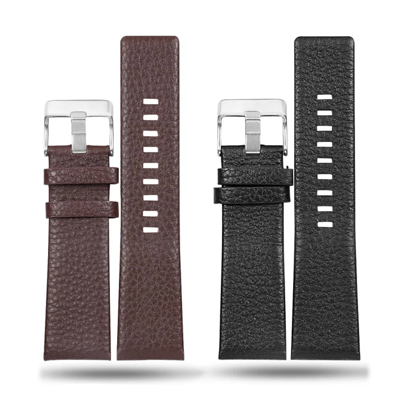 For DIESEL Genuine Leather Strap Bracelet DZ7311 DZ7332 DZ7314 DZ1405 DZ4323 Watch Band Black Brown 22mm 24mm 26mm27mm 28mm 30mm