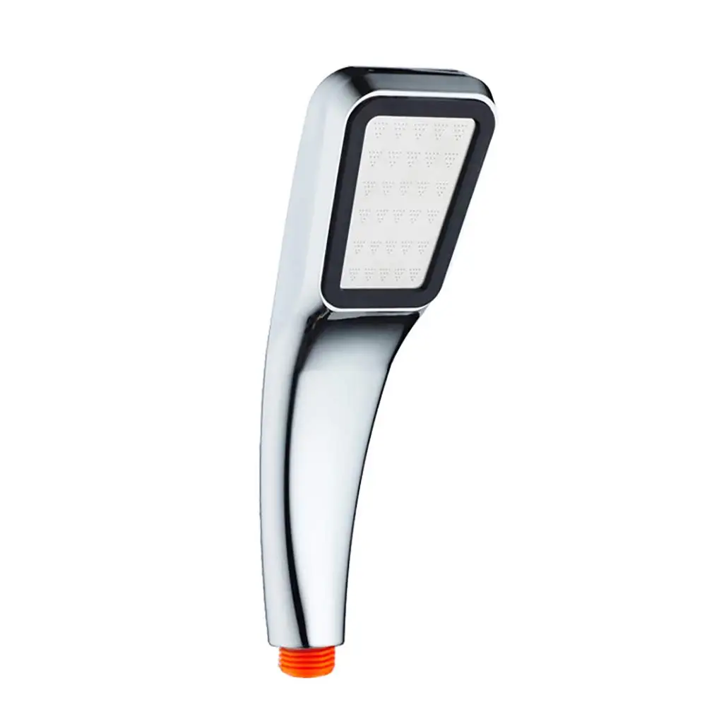 

High Pressure Handheld Shower Head, Bathroom Pressurized Water Saving 300 Holes Square Shower Head Sprayer Nozzle Orange