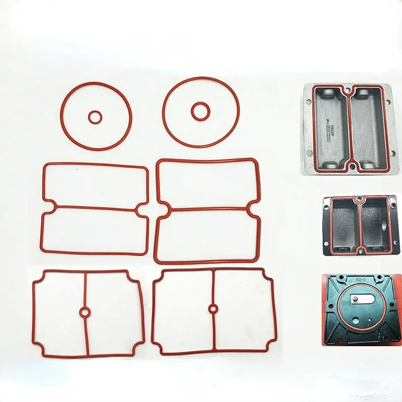 Oil-free silent air compressor accessories air pump head cylinder cover valve plate high temperature rubber O-type seal gasket