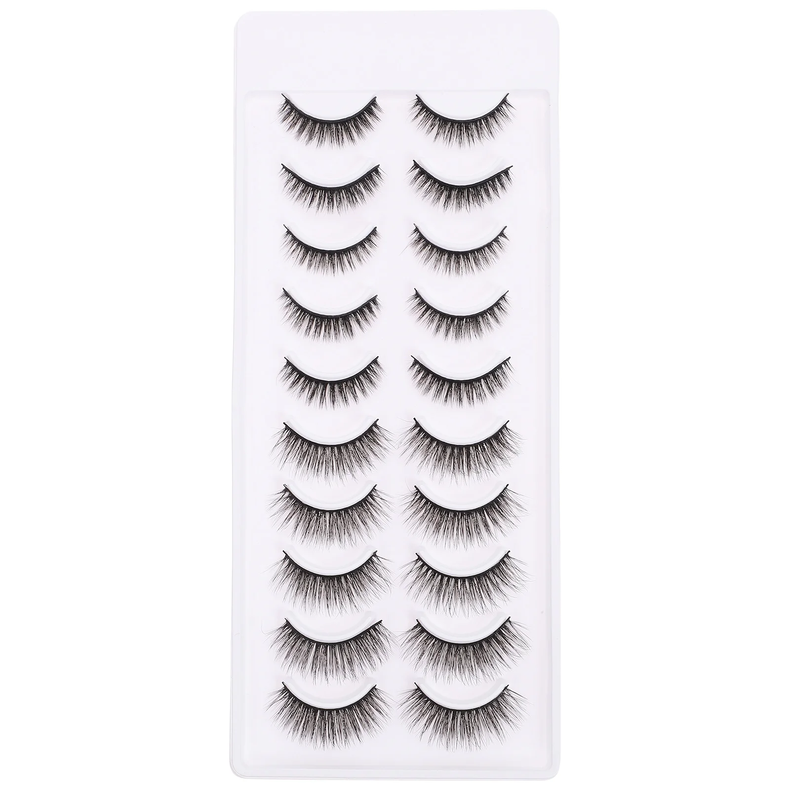 10Pairs False Eyelashes Realistic Natural Lashes Soft Flexible for Party Wedding Daily Makeup Eye Lashes Fake Lash