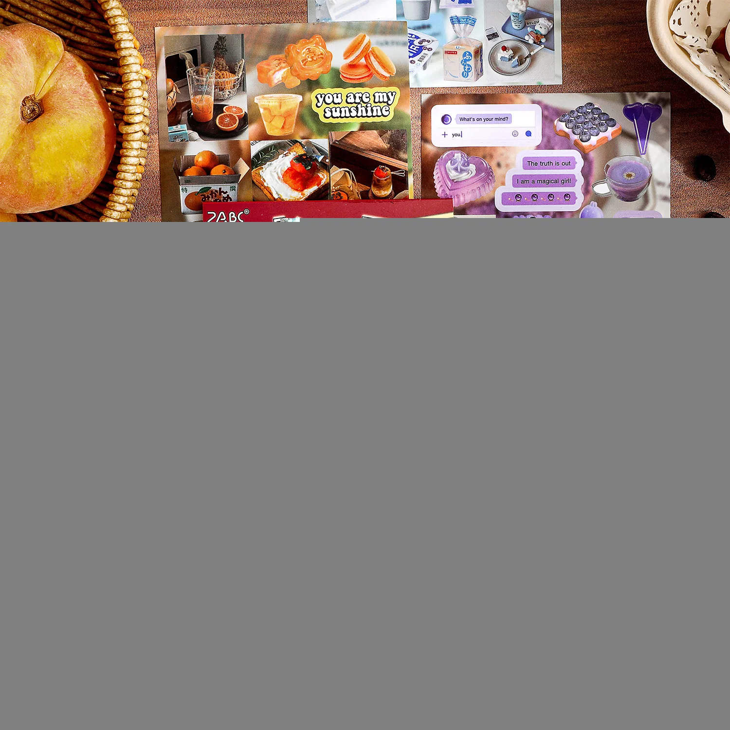 20pcs/set Stickers Book Old Year Grocery Store Elements Film Sticker Book Diy Handmade Scrapbook Aesthetic Stationery Gifts