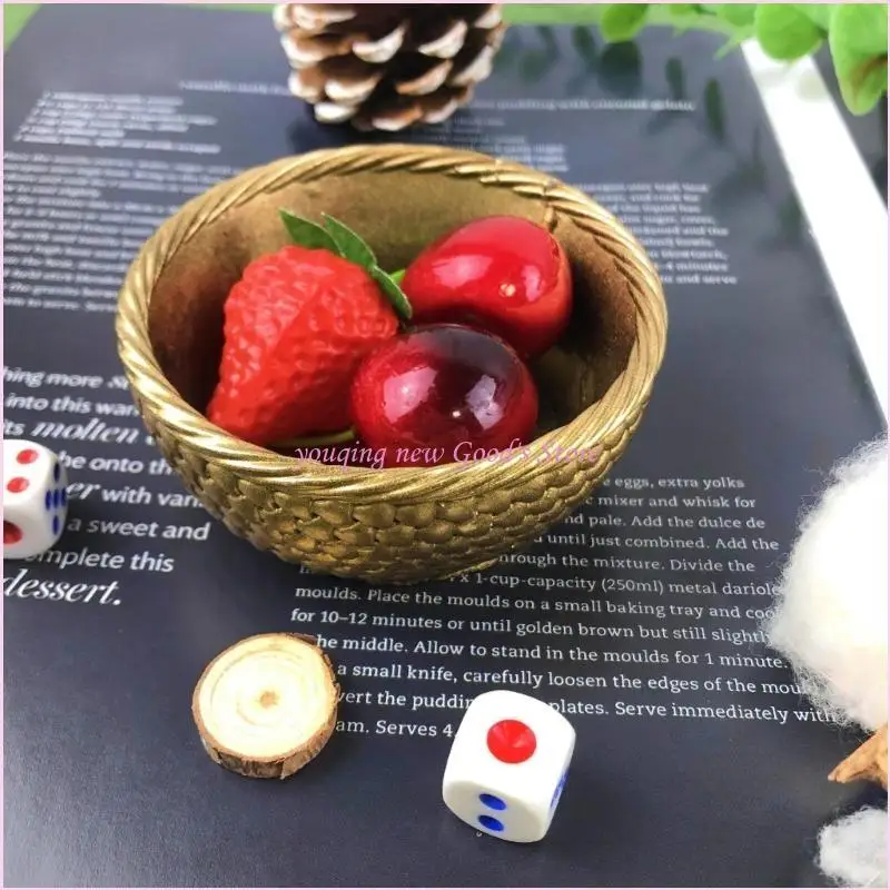 57QA DIY Epoxy Crystal 3D Anniversary Pattern Bowl Storage Box Mold for Soap Holder DIY Jewelry Storage Home Decor