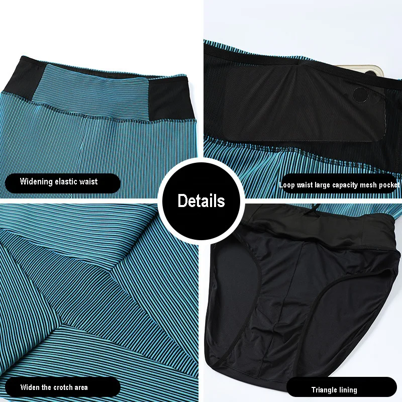 Men Running Shorts Tights With Lining GYM Exercise Fitness Legging Basketball Hiking Trainning Sport Soccer Compression Clothing