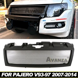 Grill  front bumper modification accessories decoration Racing grill For MitsubishiI Pajero V93-V97 2007-2014 2008 2009 2010