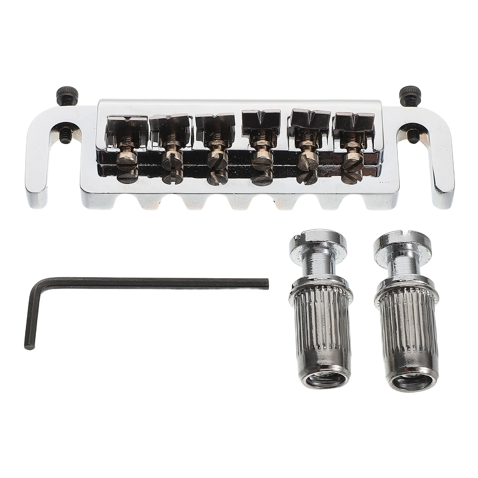 

1 set 1 Set High Precision Electric Bridge Tailpiece Durable Smooth Adjustable Replacement Parts For All Guitars Guitar Supplies