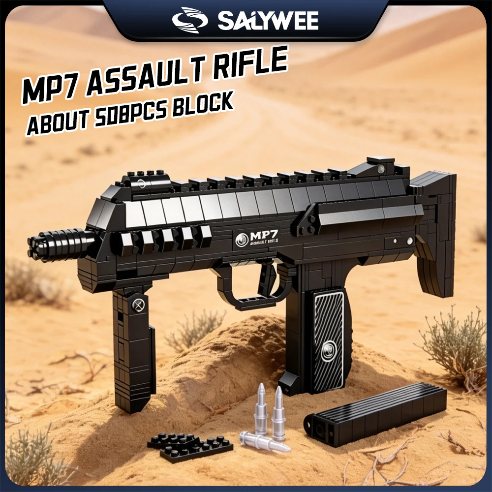 

SALYWEE Building Block Gun Police Armory, Sniper Rifle, Toys for Children and Adults, CS Game Peripheral Toy