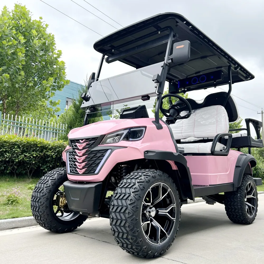 High Quality 60V 72v Lithium Battery 5000W Motor 6 Seater Golf Cart Electric Golf Buggy Club Car Golf Cart For Sale