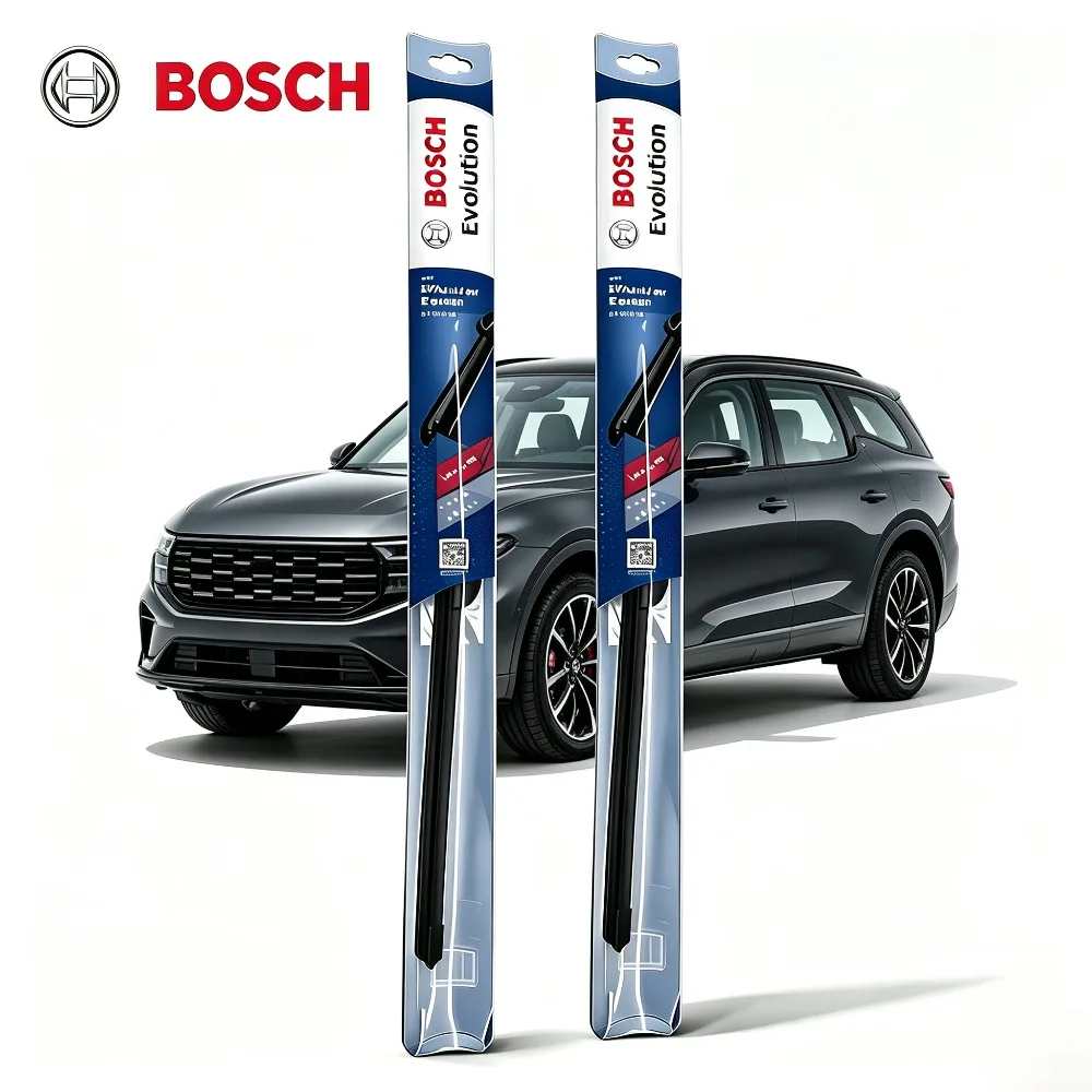 Balais d'essuie-glace Bosch Evolution silencieux et sans traces, 14''-26'', accessoires pour pare-brise avant, compatibles avec Ford Mustang, Taurus, Edge